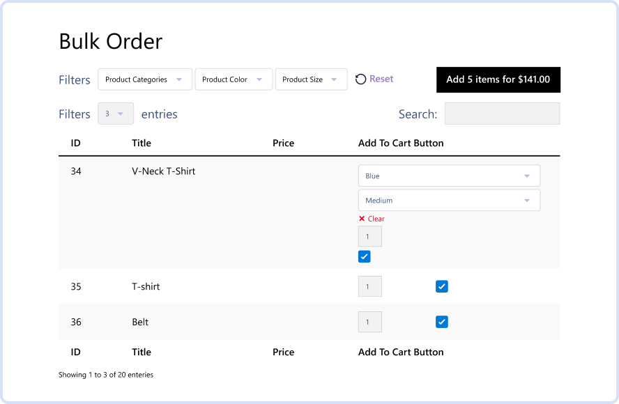 Optimized Bulk Selection for Smooth Add-to-Cart Functionality