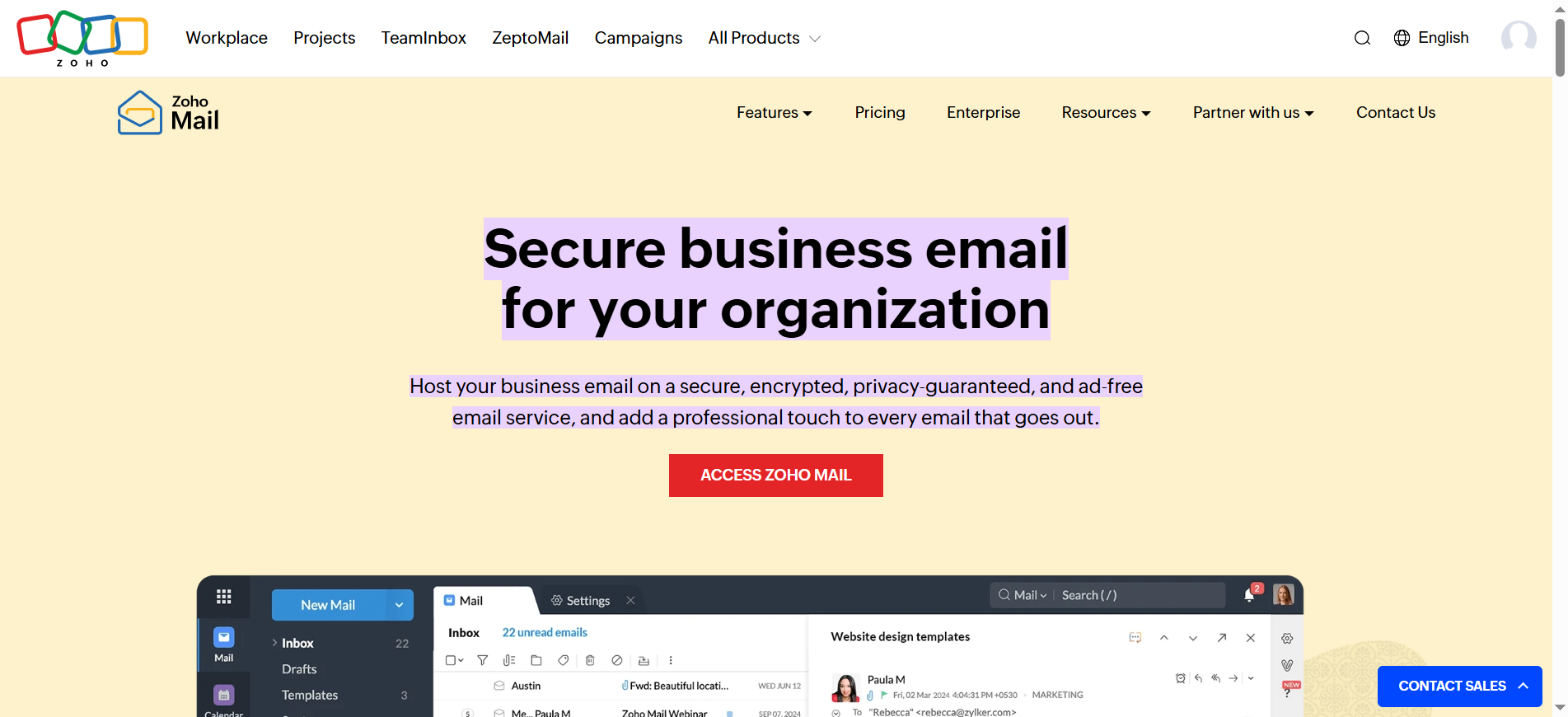 Zoho Mail - WPExperts Zoho Mail