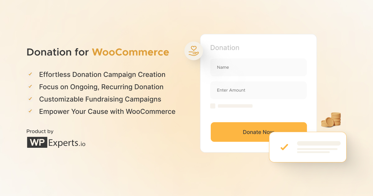 Donation for WooCommerce - WPExperts Donation for WooCommerce