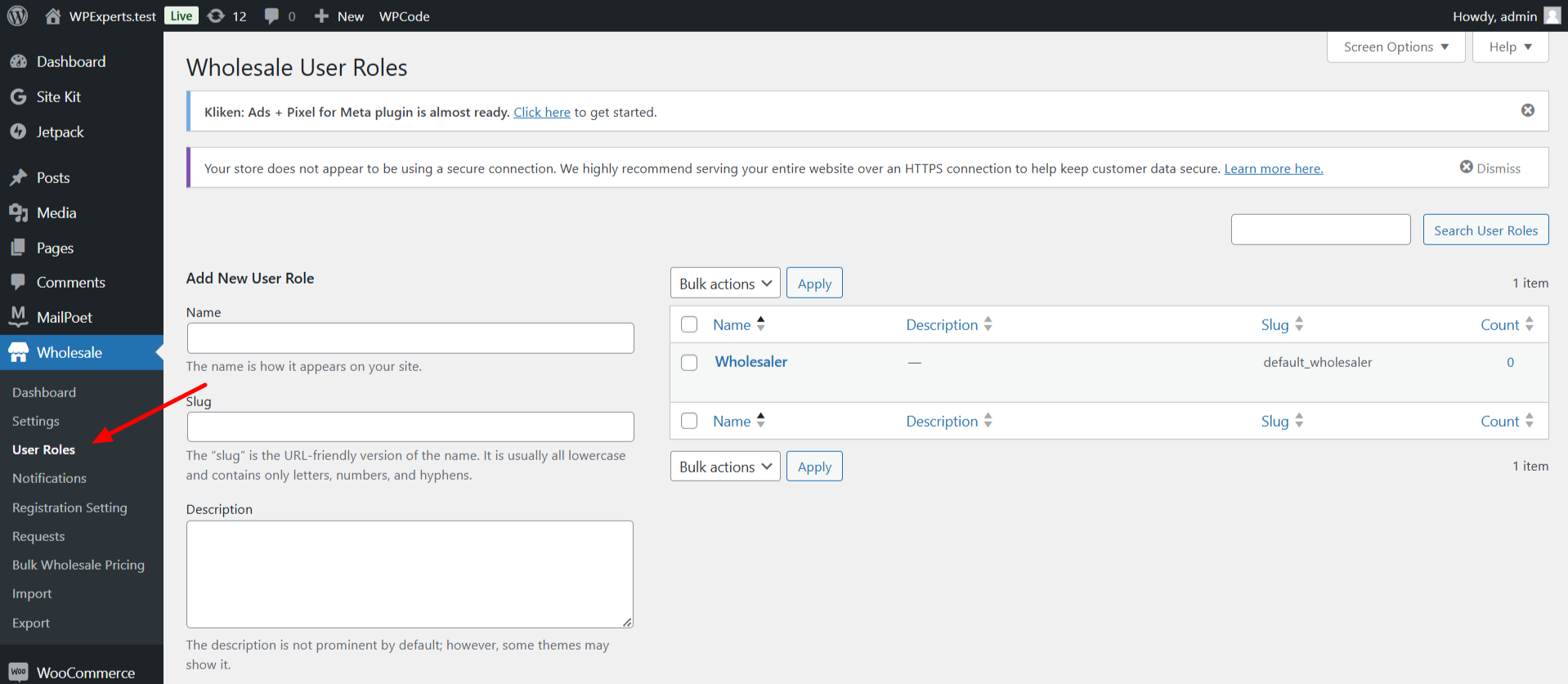 Create WooCommerce Wholesale Roles - WPExperts Create WooCommerce Wholesale Roles