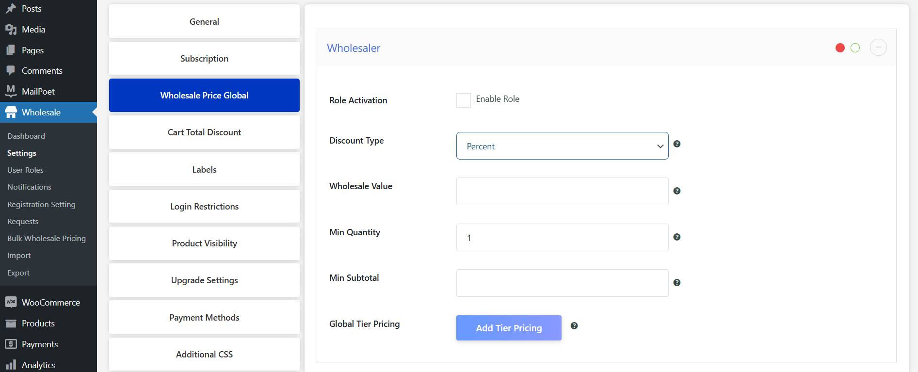 Global Discounts - WPExperts Global Discounts