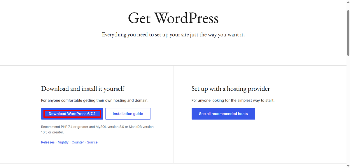 Get the Latest Version of WordPress Get the Latest Version of WordPress