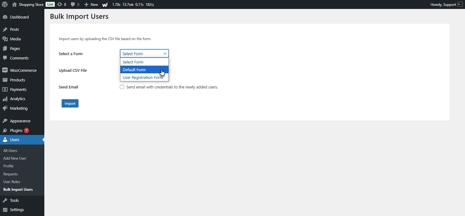 Bulk Import Users via CSV Upload - WPExperts Bulk Import Users via CSV Upload