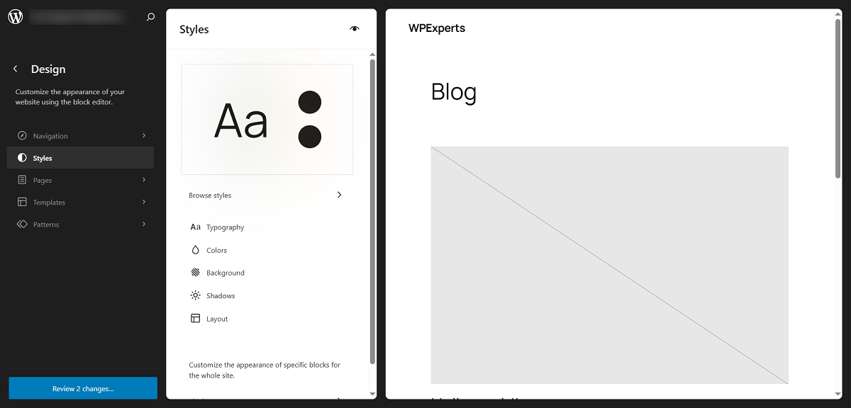 Design Section in WordPress 6.8 - WPExperts Design Section in WordPress 6.8 Design Section in WordPress 6.8