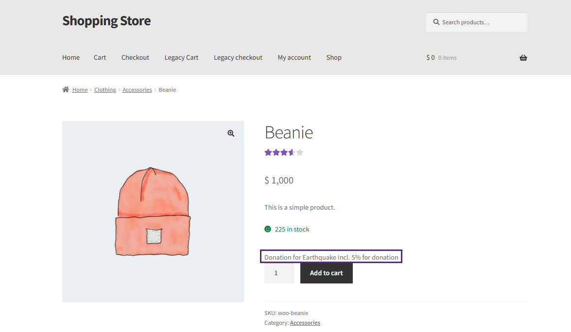 Donation on Product - WPExperts Donation on Product