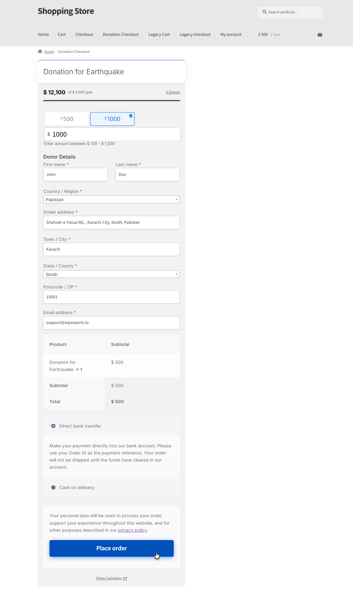 Single Page Checkout - WPExperts Single Page Checkout