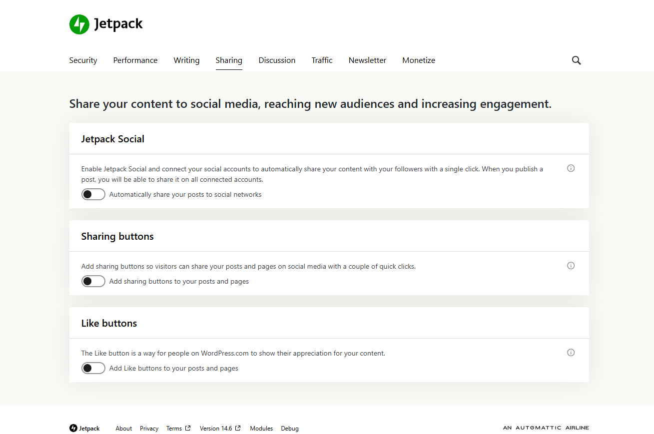 Sharing and Engagement