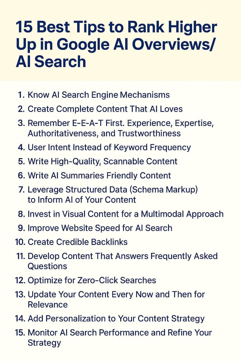 How to Rank in Google AI Overviews: 15 Proven Tips in 2025