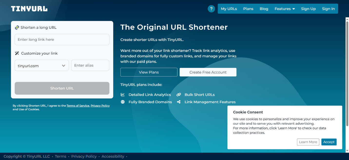 TinyURL is a Popular URL Shortener Service