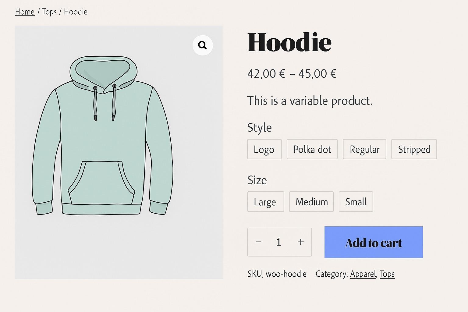 Beta Add to Cart + Options Block