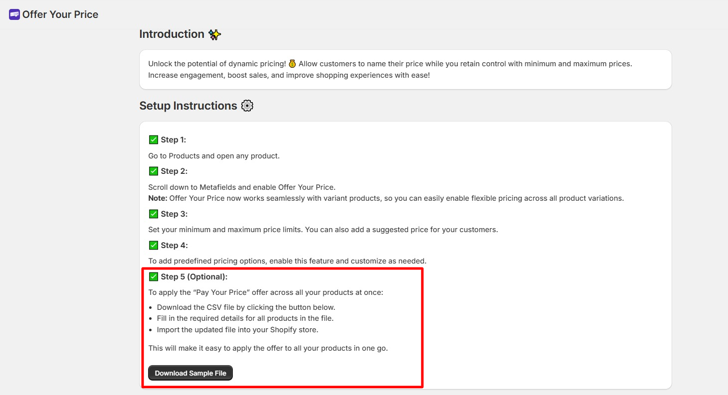Easy Bulk Application