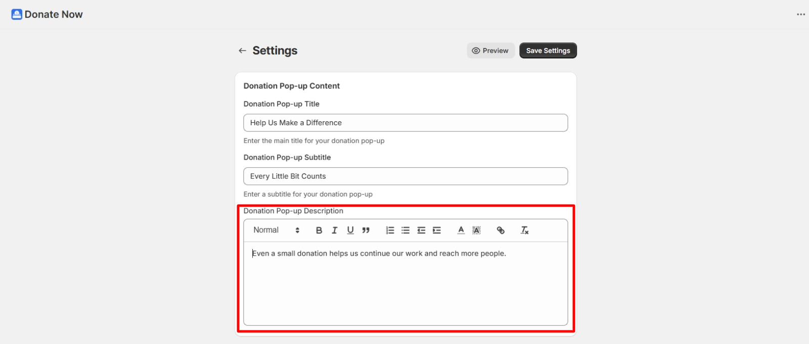 More Freedom to Personalize Your Donation Message