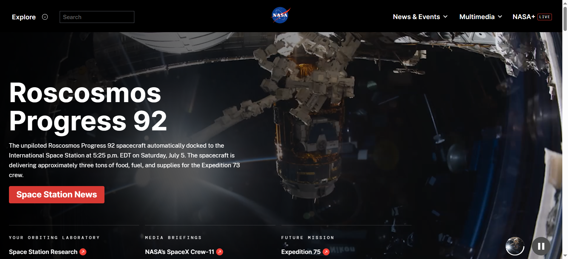 NASA Website Build on WordPress CMS - WPExperts NASA Website Build on WordPress CMS