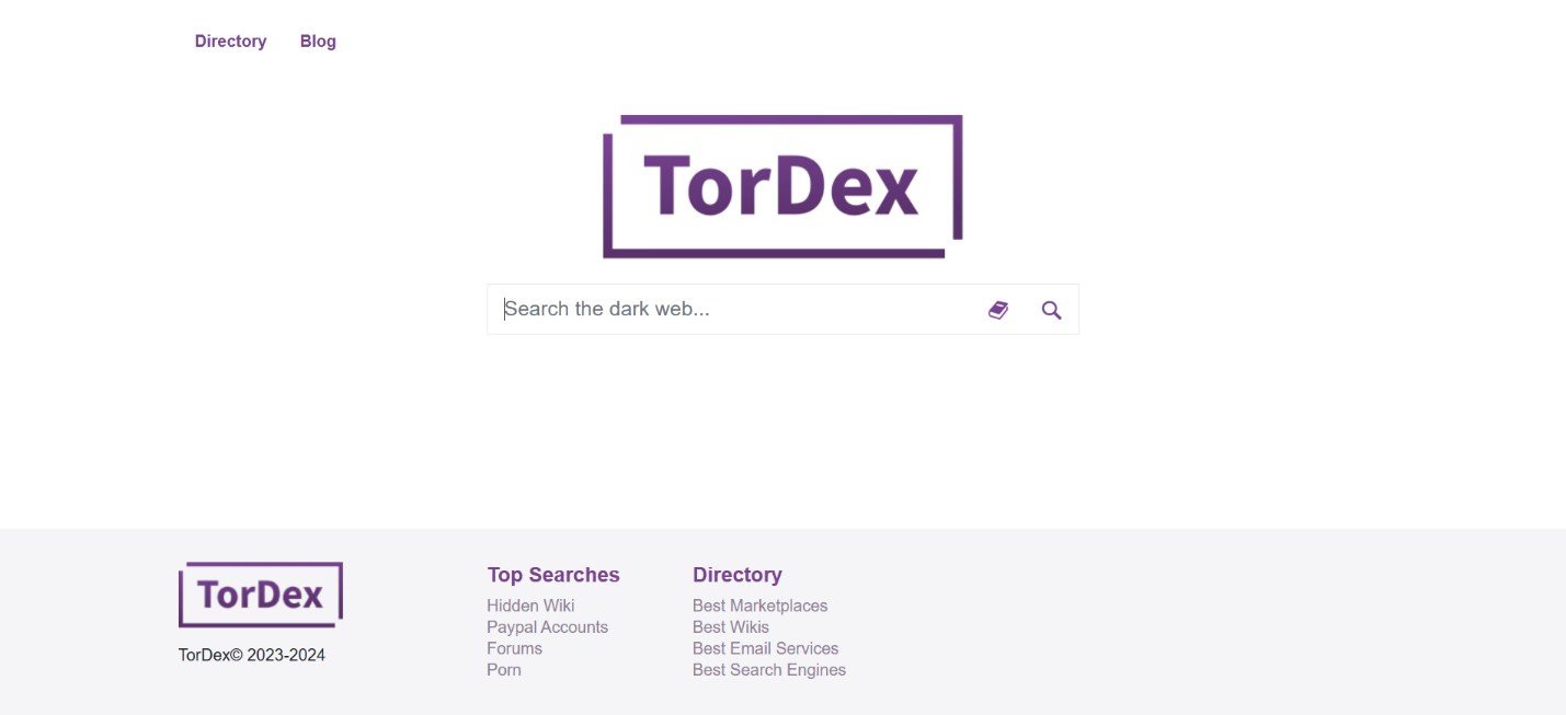Tordex Search Engine