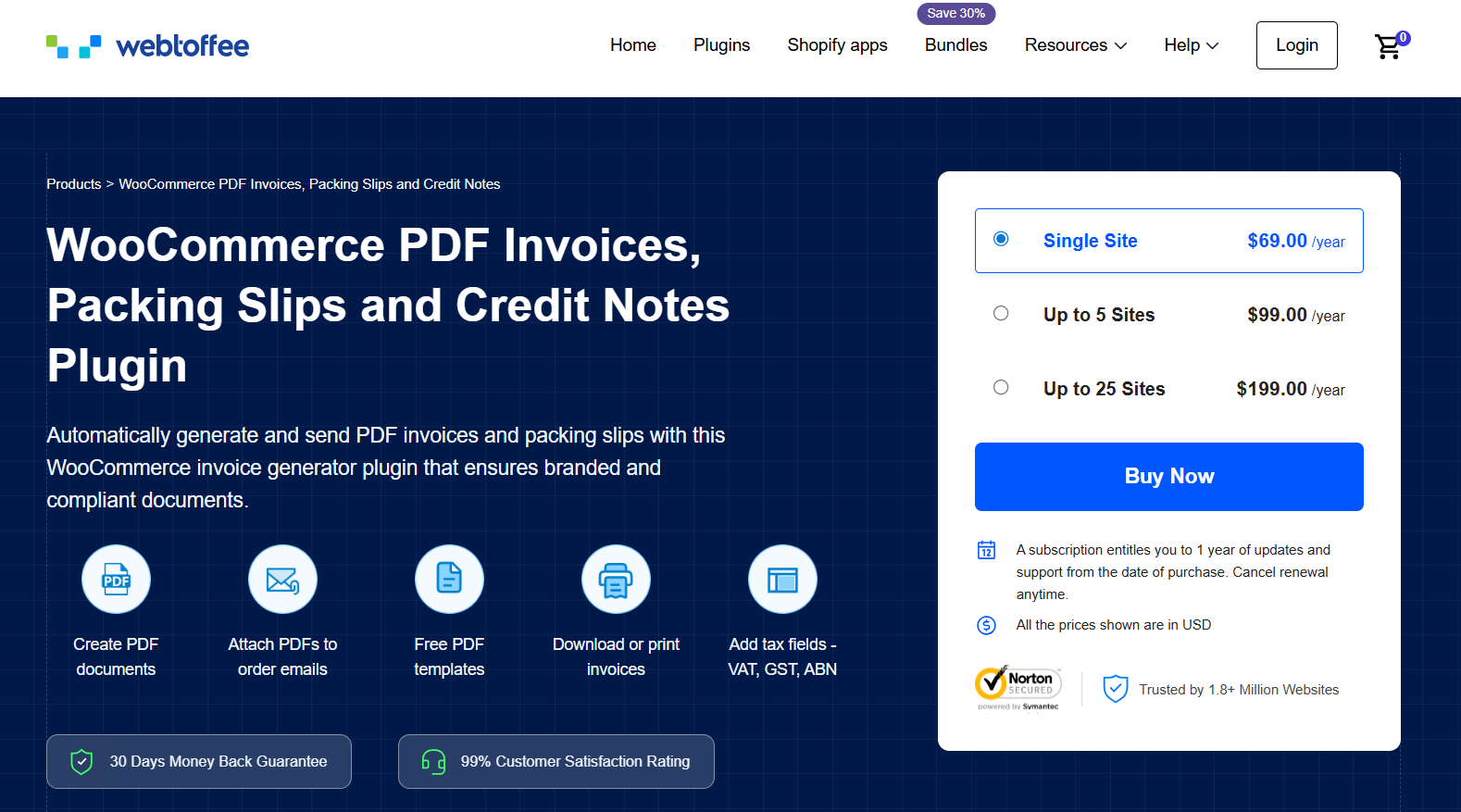 WebToffee PDF Invoices & Packing Slips for WooCommerce - WPExperts WebToffee PDF Invoices & Packing Slips for WooCommerce