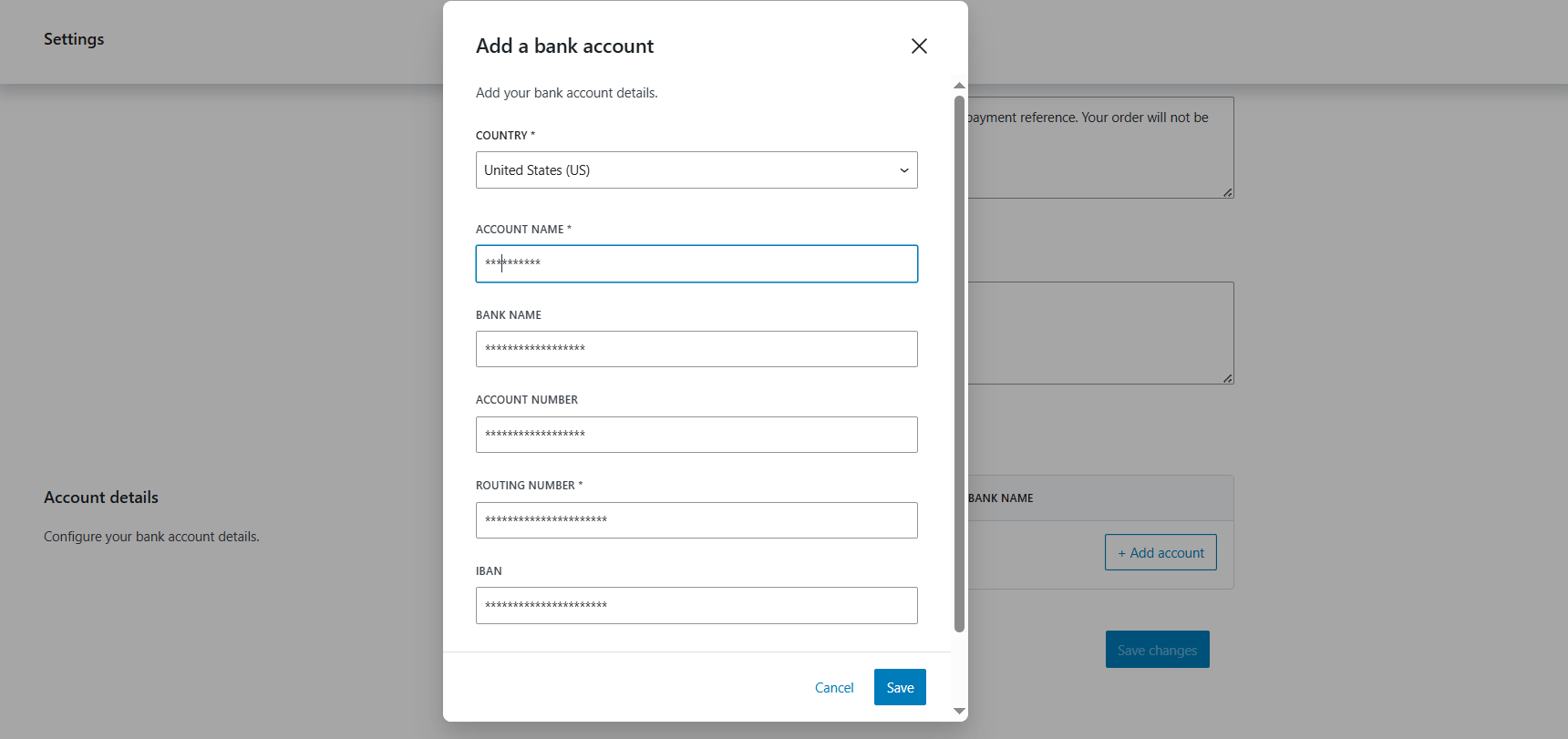 Smarter Bank Transfer Settings