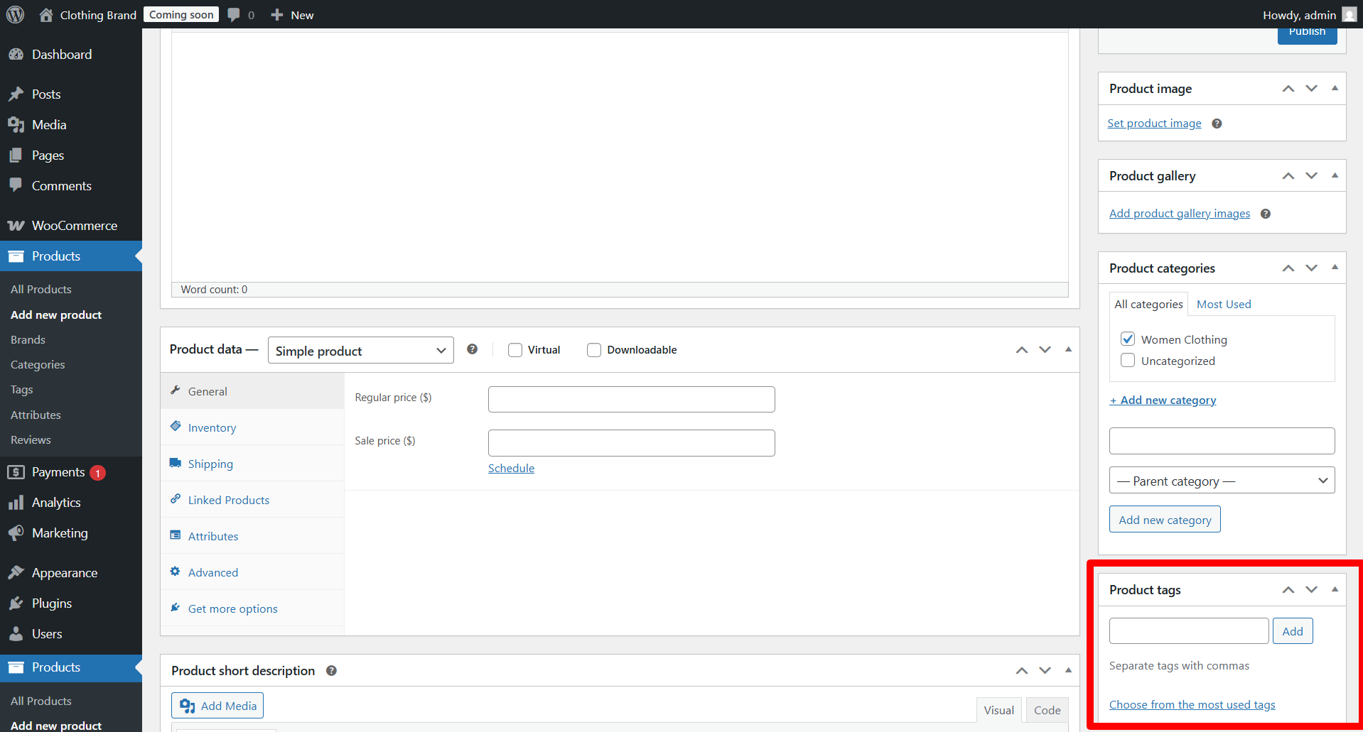 Add product tags for better search visibility inside your own store