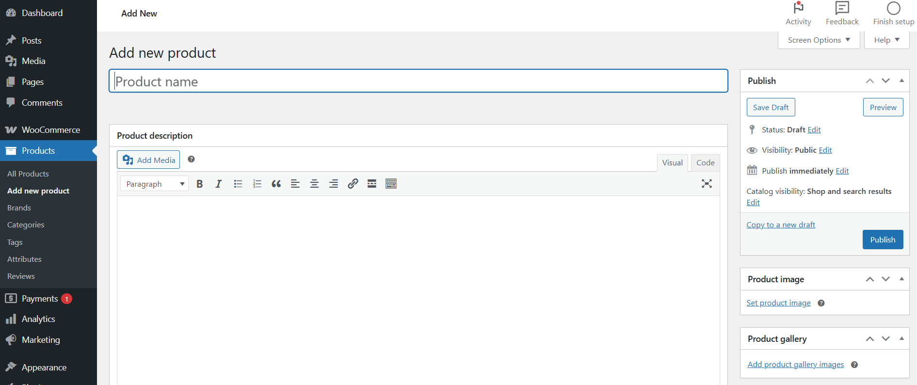 Add product title