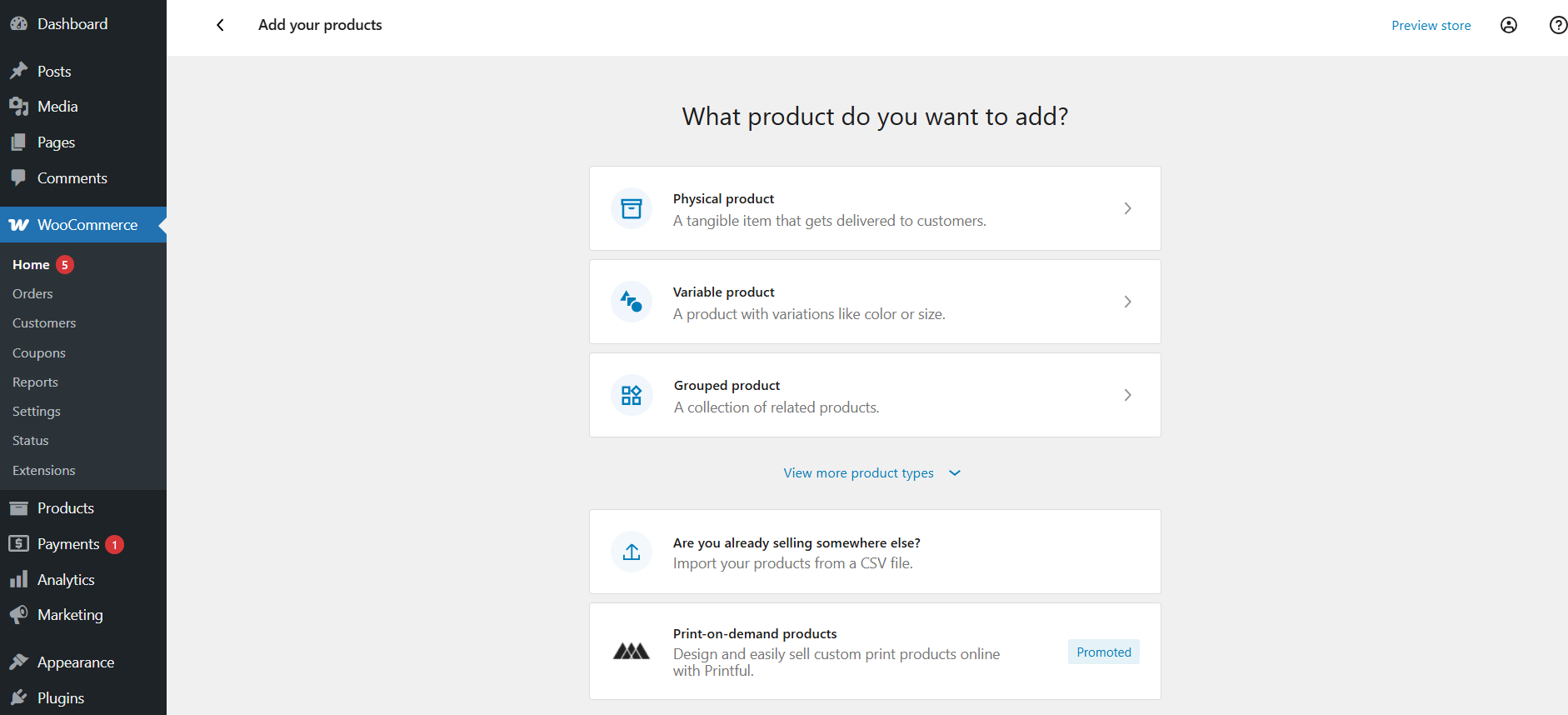 Add your Products