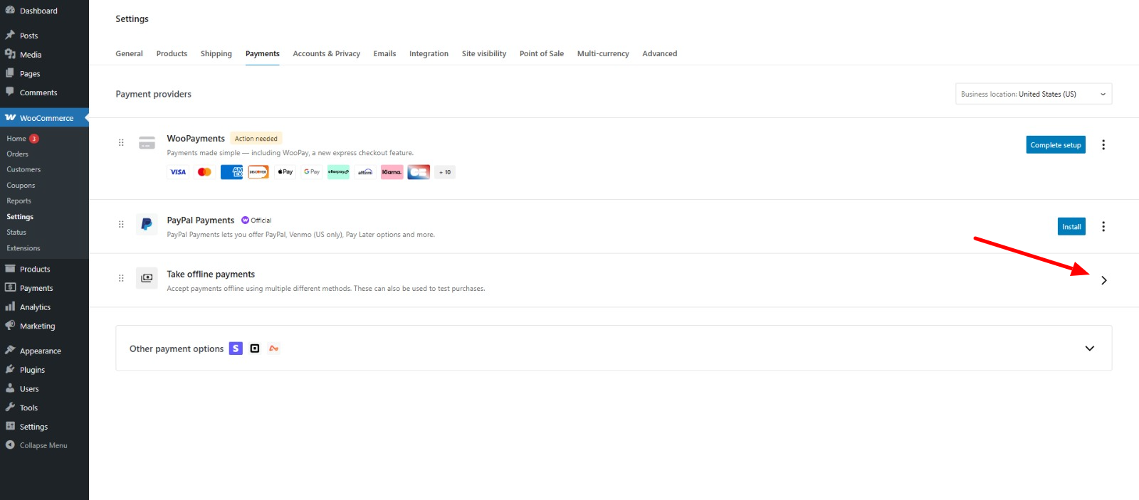 Configuring Offline Payment Gateways