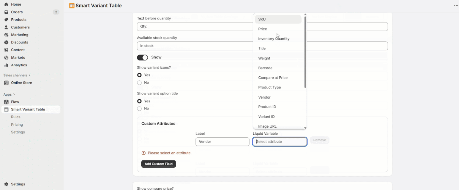 Custom Attributes for Better Product Info