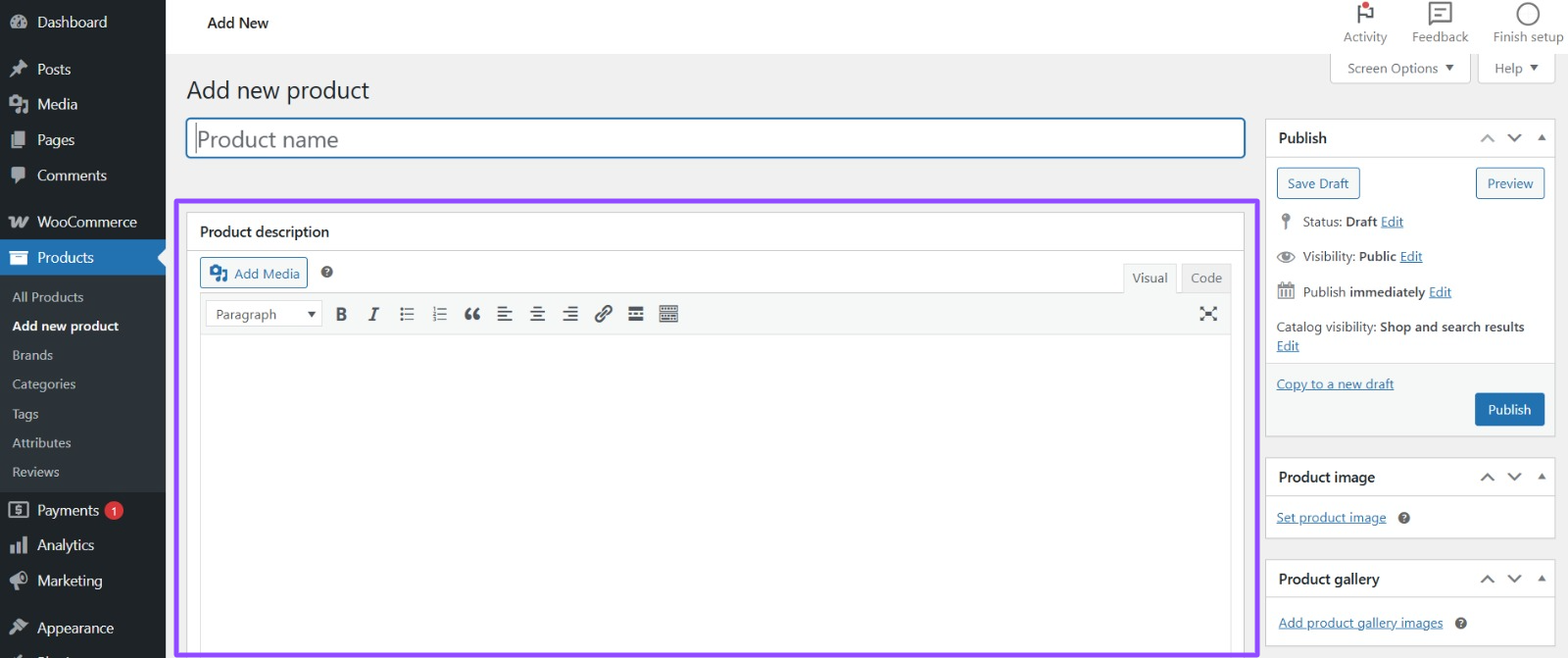 Describe and SEO-optimize product description