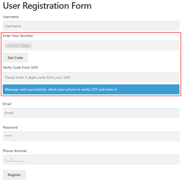 Twilio Verification feature 