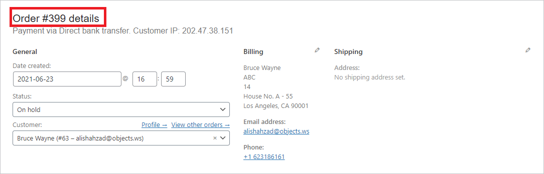 Order Details