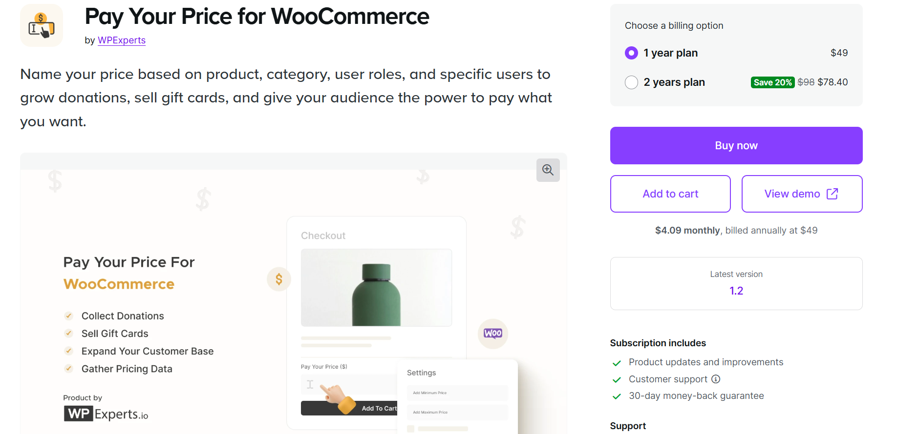 Pay your Price for WooCommerce