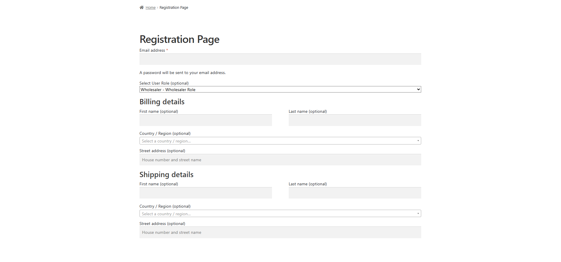 Registration Form - WPExperts Registration Form