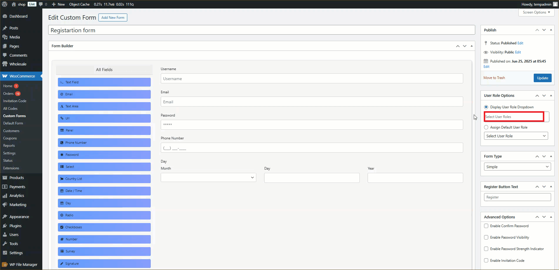 Select Wholesale User Roles - WPExperts Select Wholesale User Roles
