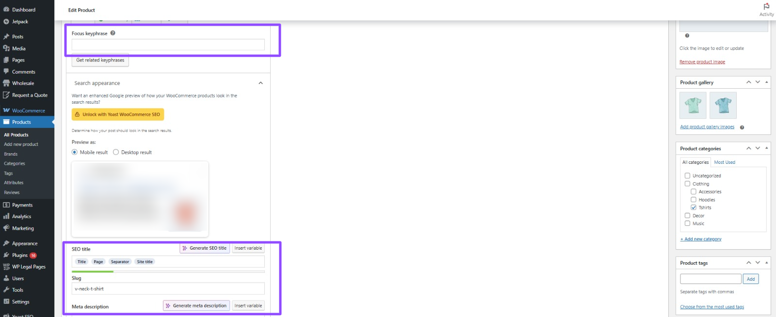 Set up SEO functionality