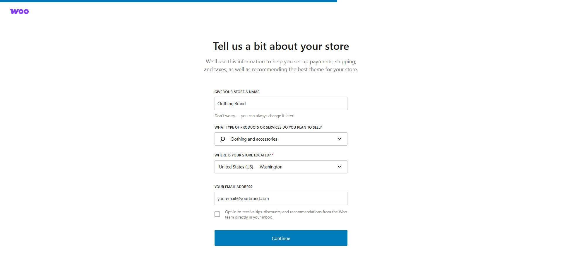 Setup Wizard Steps