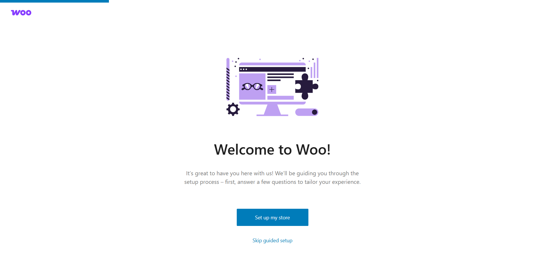 When you activate WooCommerce, its setup wizard will be launched.