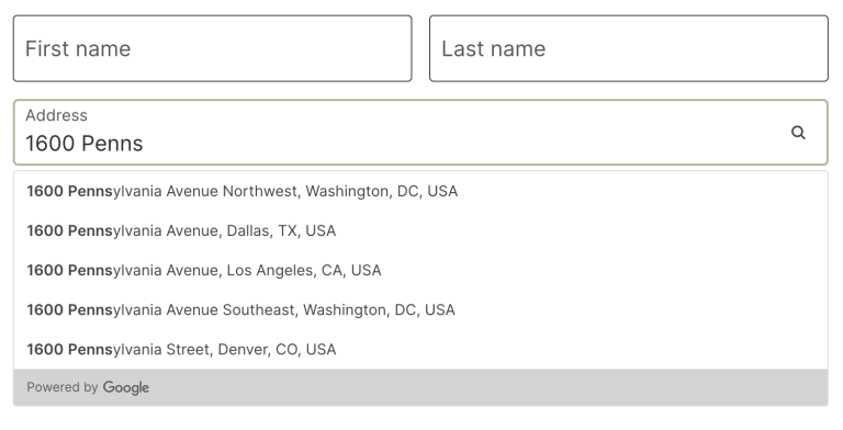 Address autocomplete for Checkout blocks and shortcode