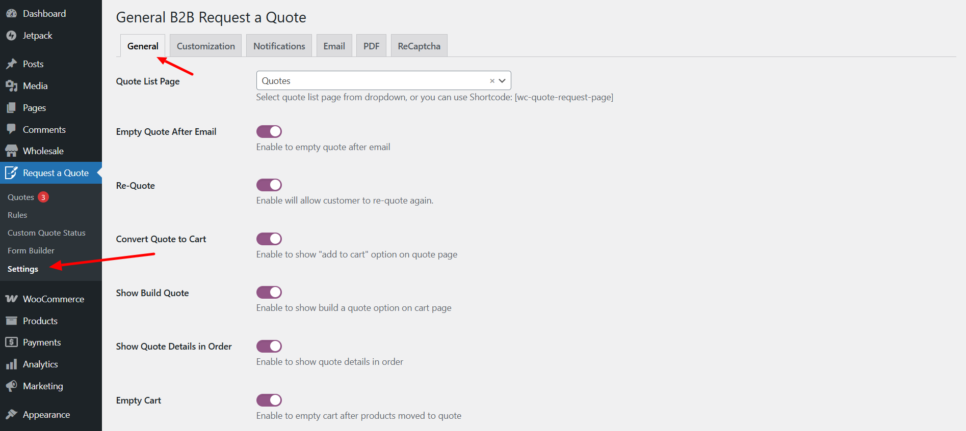 B2B Request a Quote