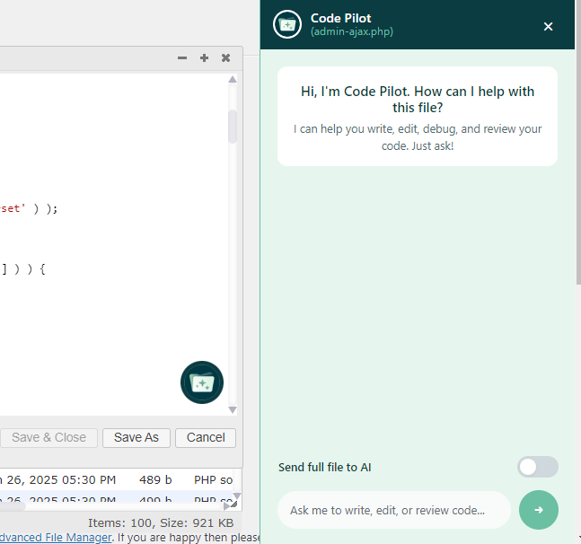 Code Pilot - WPExperts Code Pilot