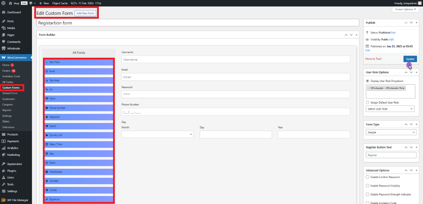 Custom WooCommerce Registration Form - WPExperts Custom WooCommerce Registration Form