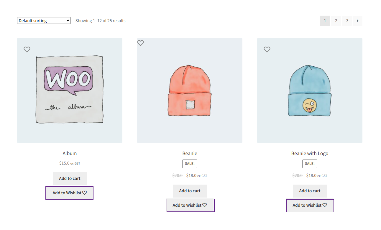 Display Add to Wishlist Button - WPExperts Display Add to Wishlist Button