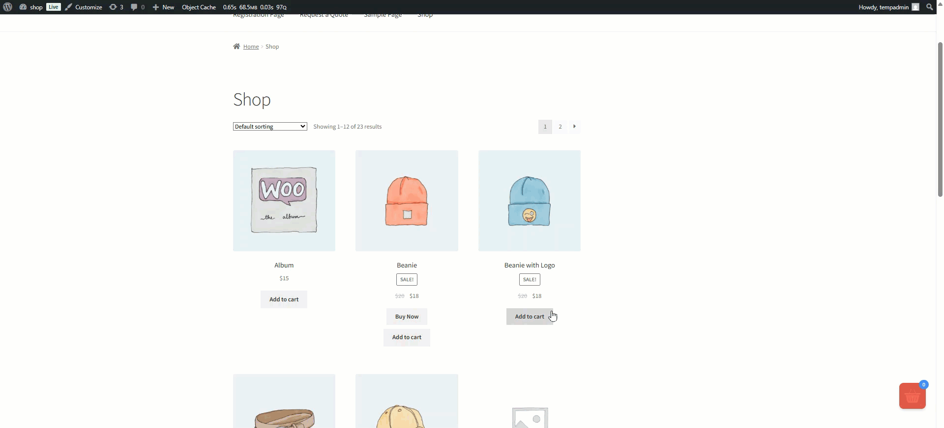 Dynamic Cart Animation