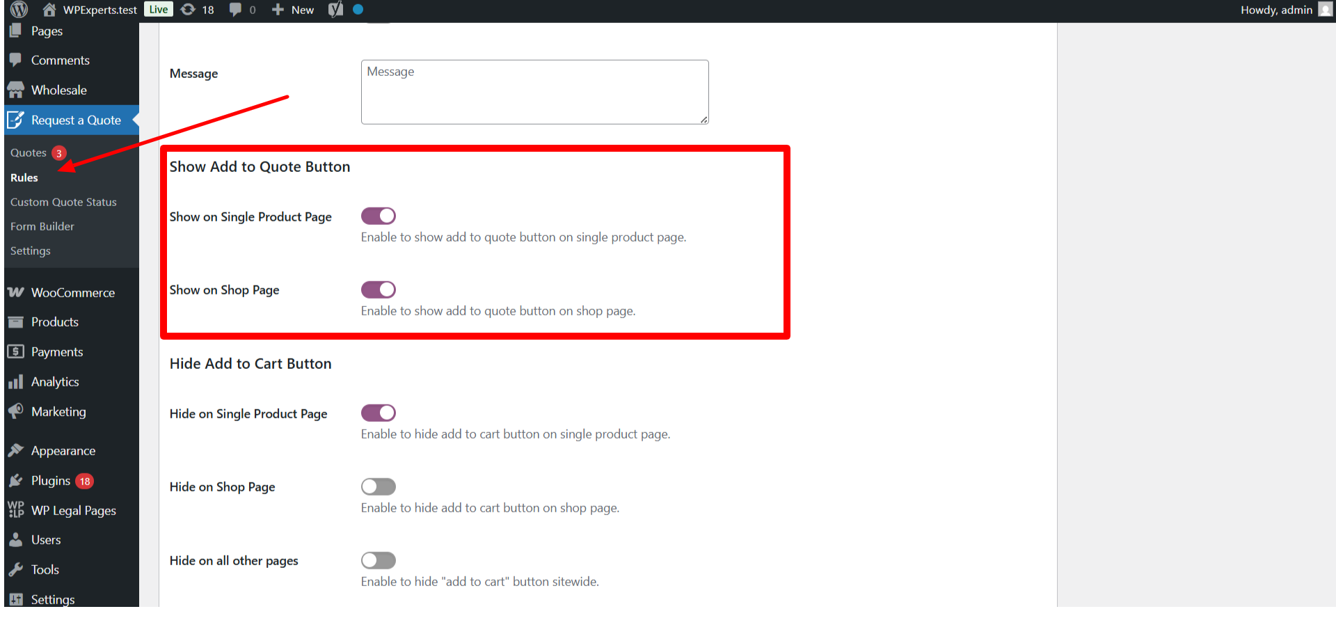 Enable Add to Quote Button