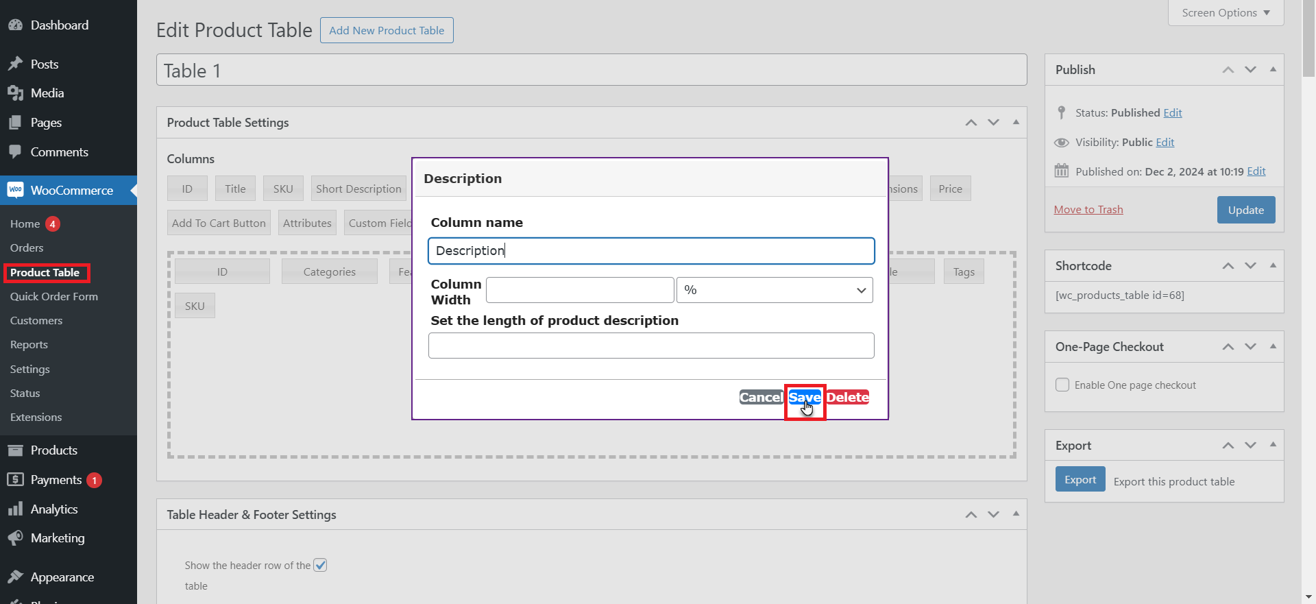 Product Description Length