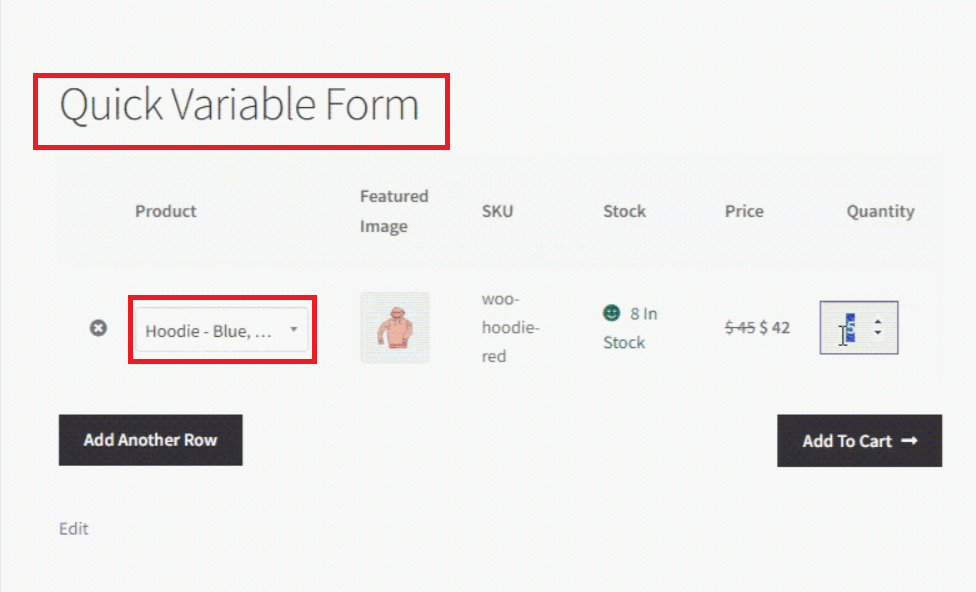 Quick Variable Form Front End Impact After Enabling Changes