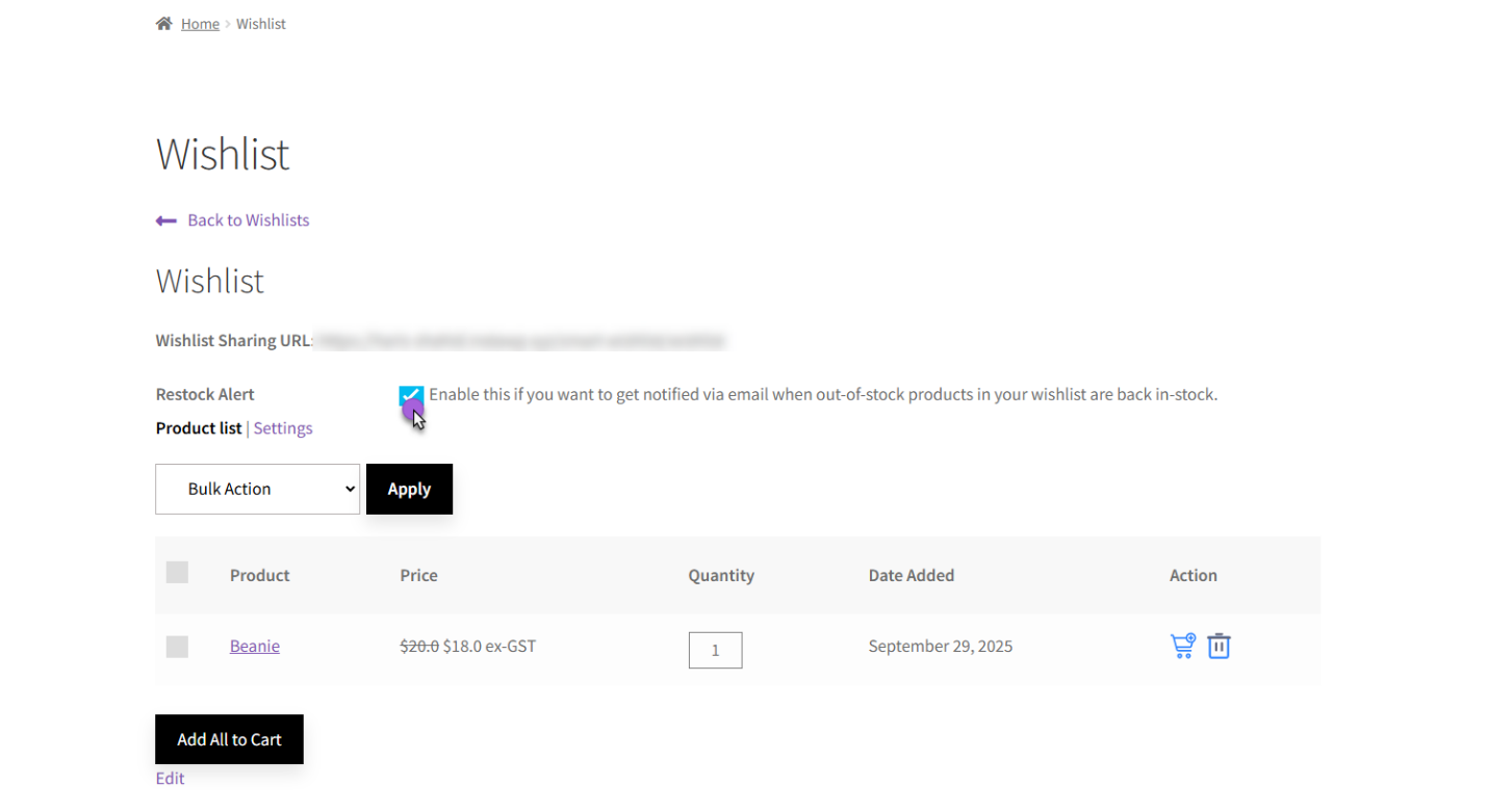 Restock Alert - WPExperts Restock Alert
