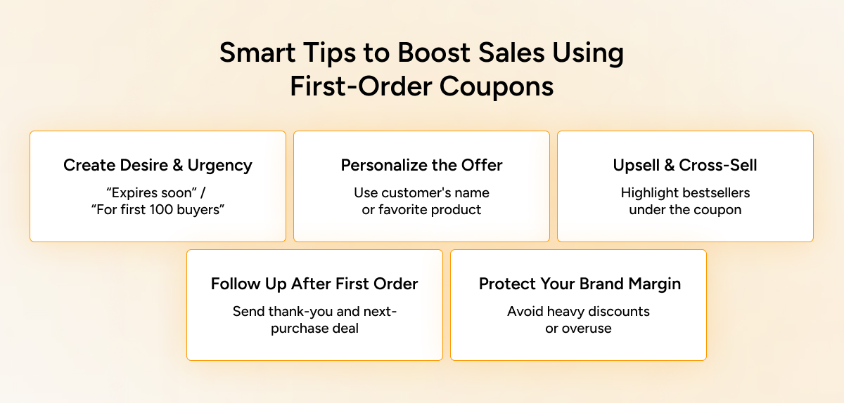 Smart Tips to Boost Sales Using First-Order Coupons