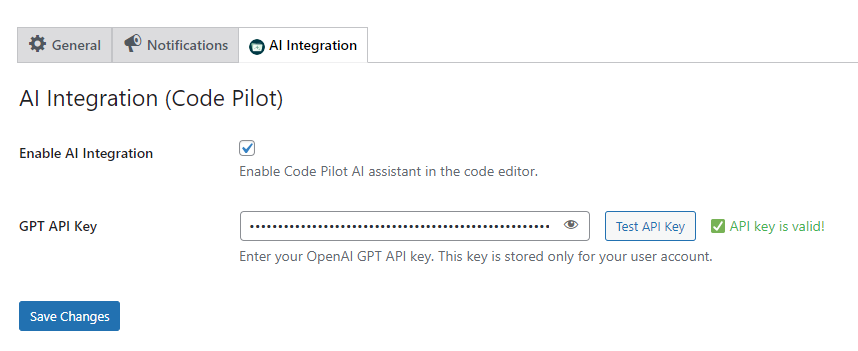 Test API Key - WPExperts Test API Key