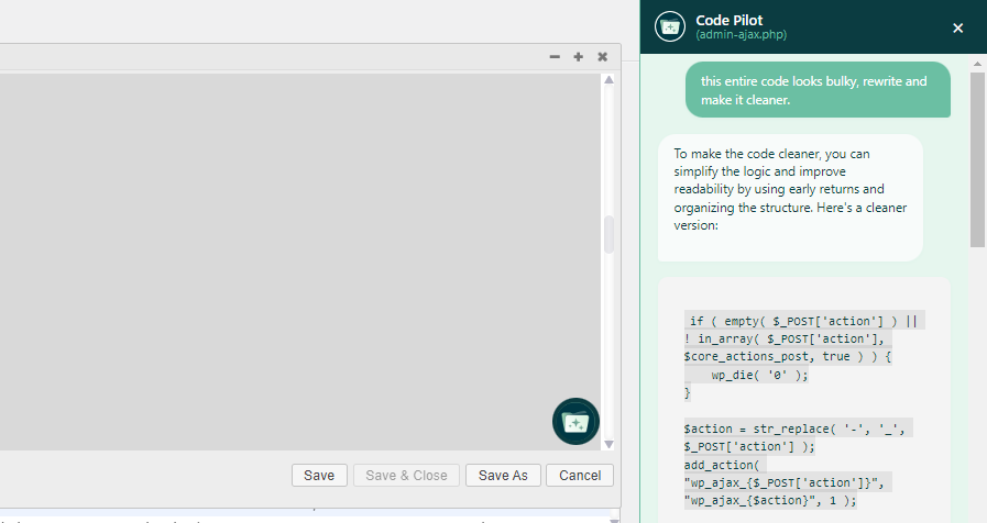 rewrite the entire code - WPExperts rewrite the entire code