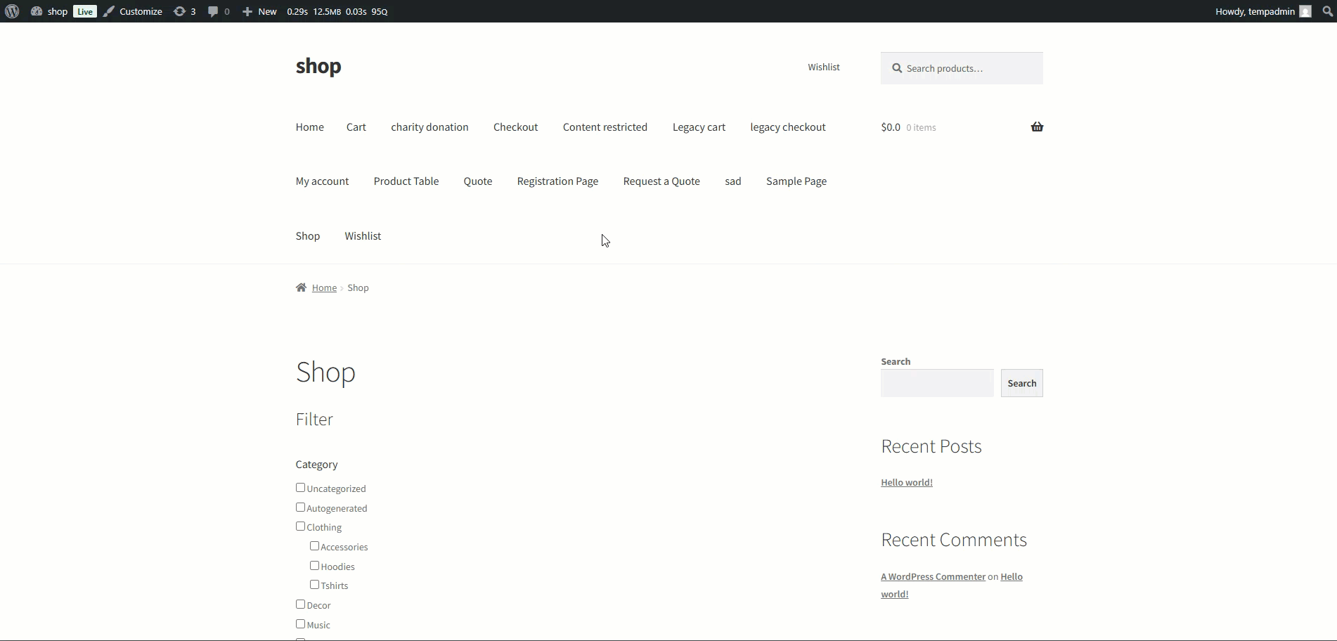 Block Variation Filter