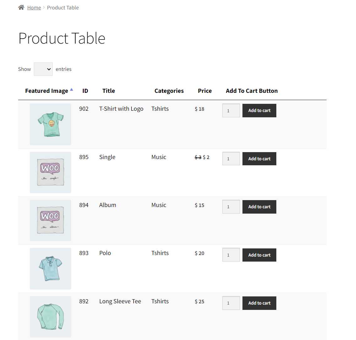 Bulk Order Table Feature - WPExperts Bulk Order Table Feature