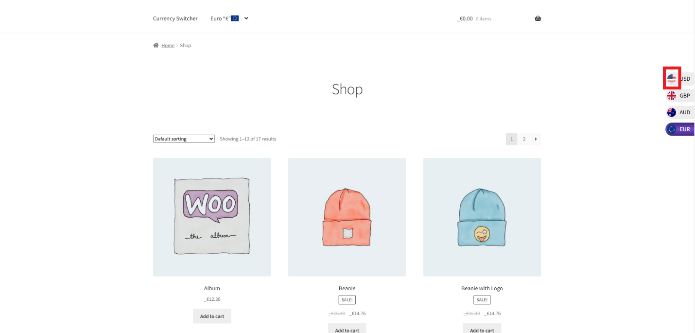 Currency Flag Front-End Impact